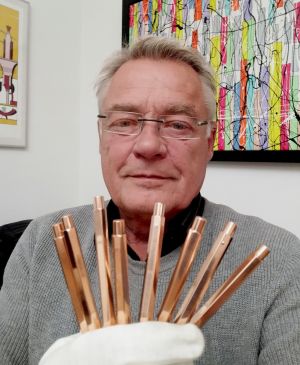 Erfinder Marc Solioz mit CopperPens